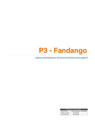P3 - Fandango - Spec Doc