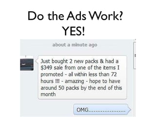Do the Ads Work?
YES!
 