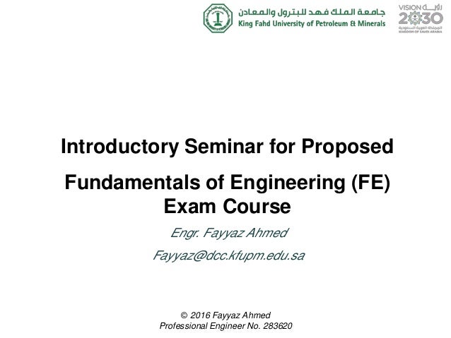 fe exam fundamental of engineering exam