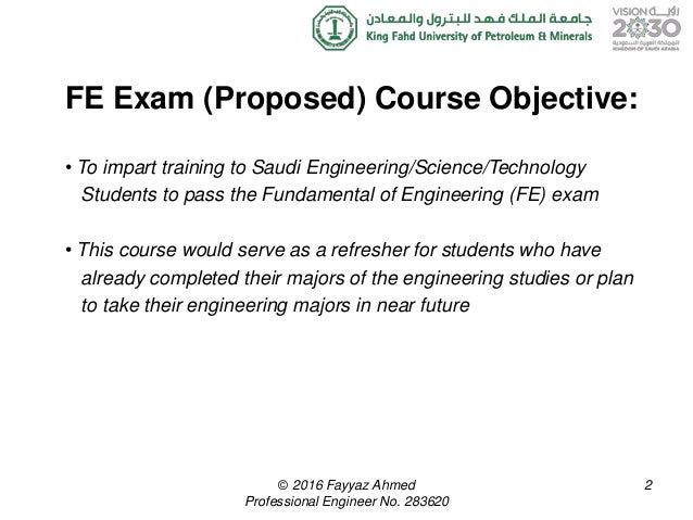 fe exam fundamental of engineering exam