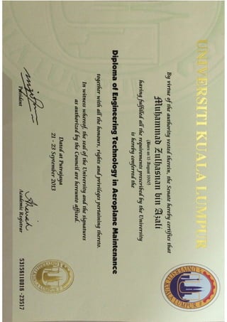 Diploma Certificate_ZulhasnanAzali