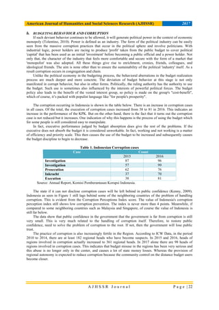 Budget Behavior and Corruption: An Manifestation of Political Economyu2026
