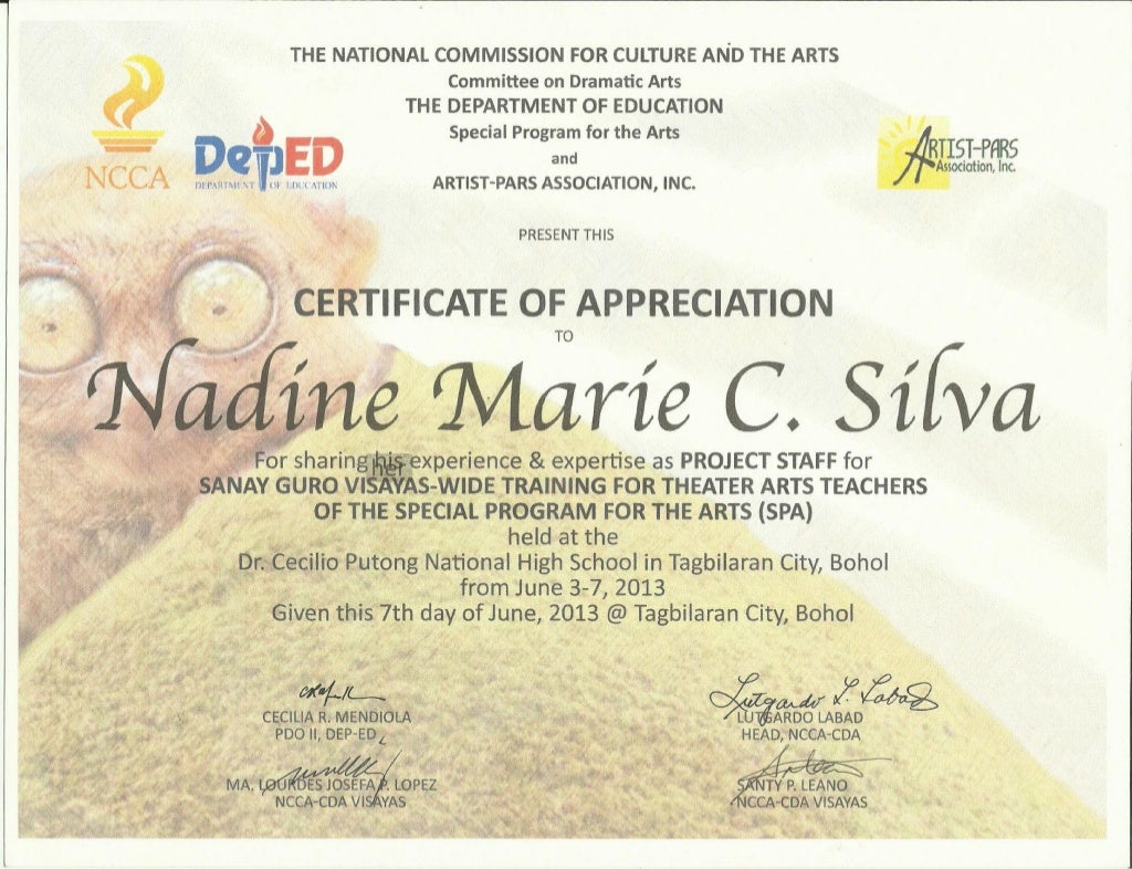 COMMUNITY INVOLVEMENT CERTIFICATES