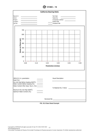 FIG. X2.2 Data Sheet Example
D1883 − 16
13Copyright by ASTM Int'l (all rights reserved); Fri Jan 19 13:28:23 EST 2018
Downloaded/printed by
Universidad Tecnologica de Panama (Universidad Tecnologica de Panama) pursuant to License Agreement. No further reproductions authorized.
 