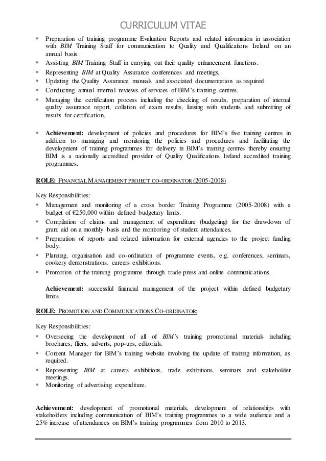 administrator cv
