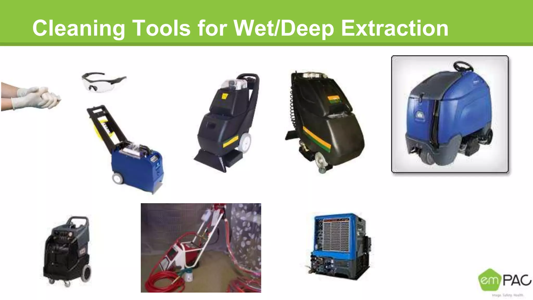 Cleaning Tools for Wet/Deep Extraction
 