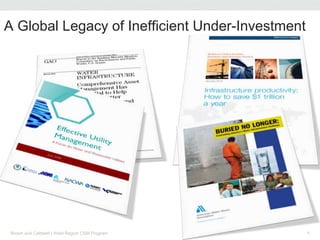 A Global Legacy of Inefficient Under-Investment
Brown and Caldwell | West Region CSM Program 6
 