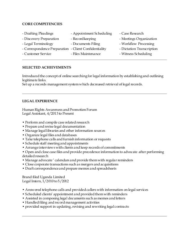 core competencies for resumes