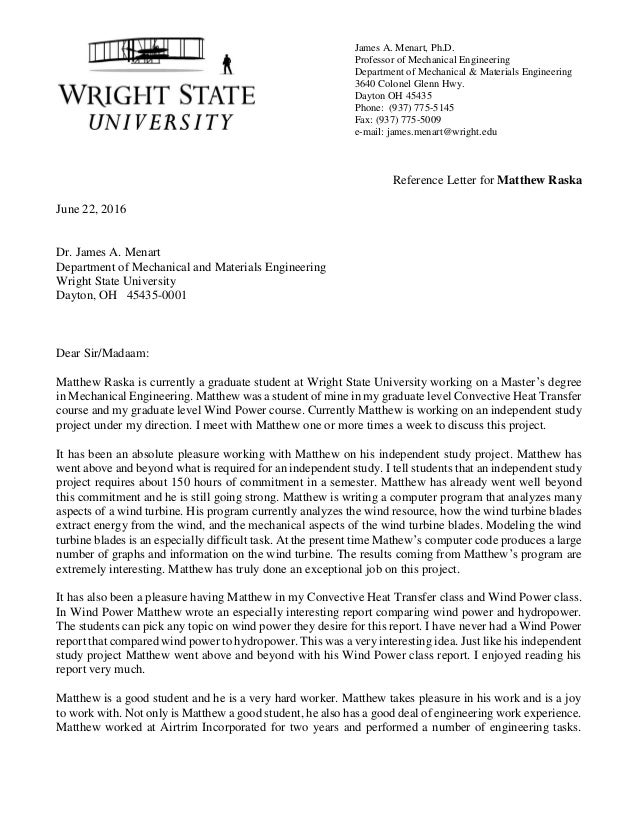 reference letter from prof menart paralegal letter of recommendation