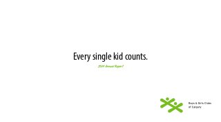 Every single kid counts.
 