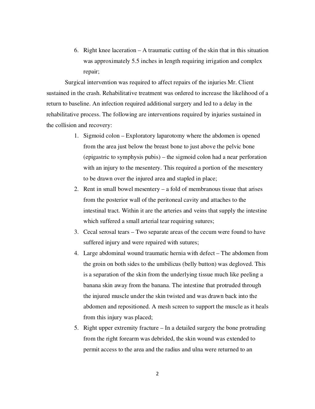 Sample Review Memo