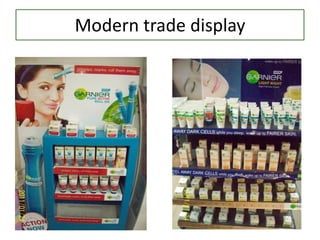 Modern trade display
 