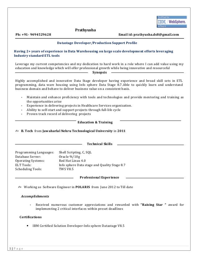 production consultant resumes