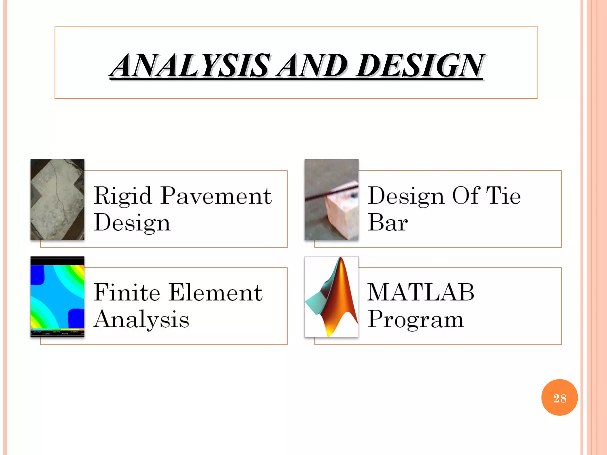 28
ANALYSIS AND DESIGNANALYSIS AND DESIGN
 