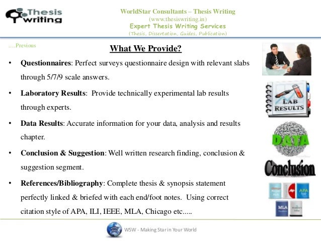 Thesis writing guidelines ppt