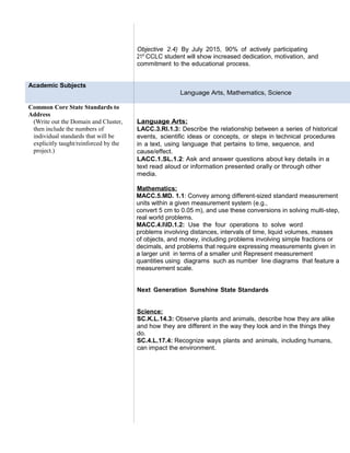 project lesson plans | DOC