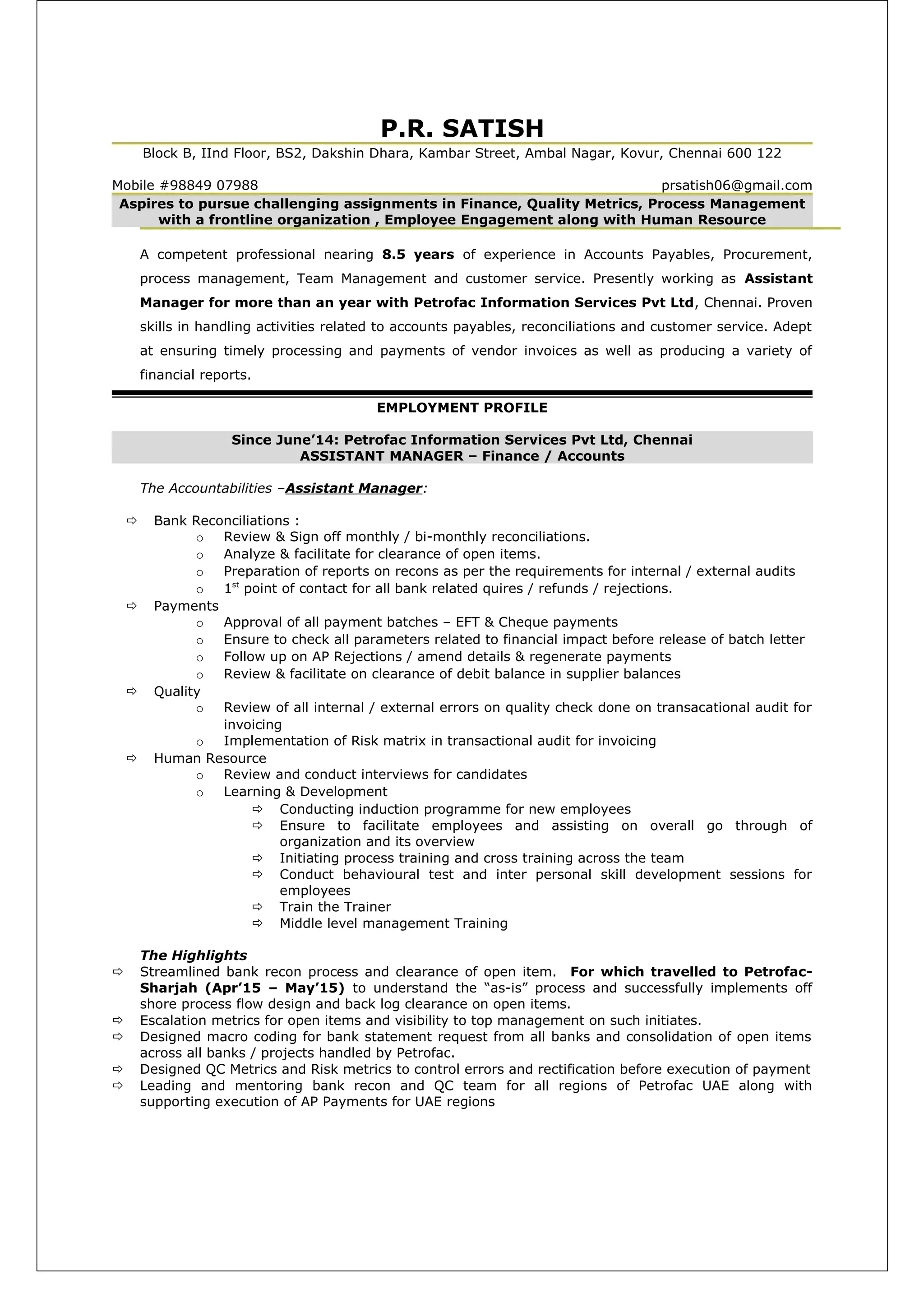 Satish Resume PDF - Satish Resume 1 2048 