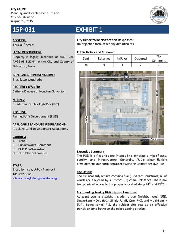 City Council Staff Report Example