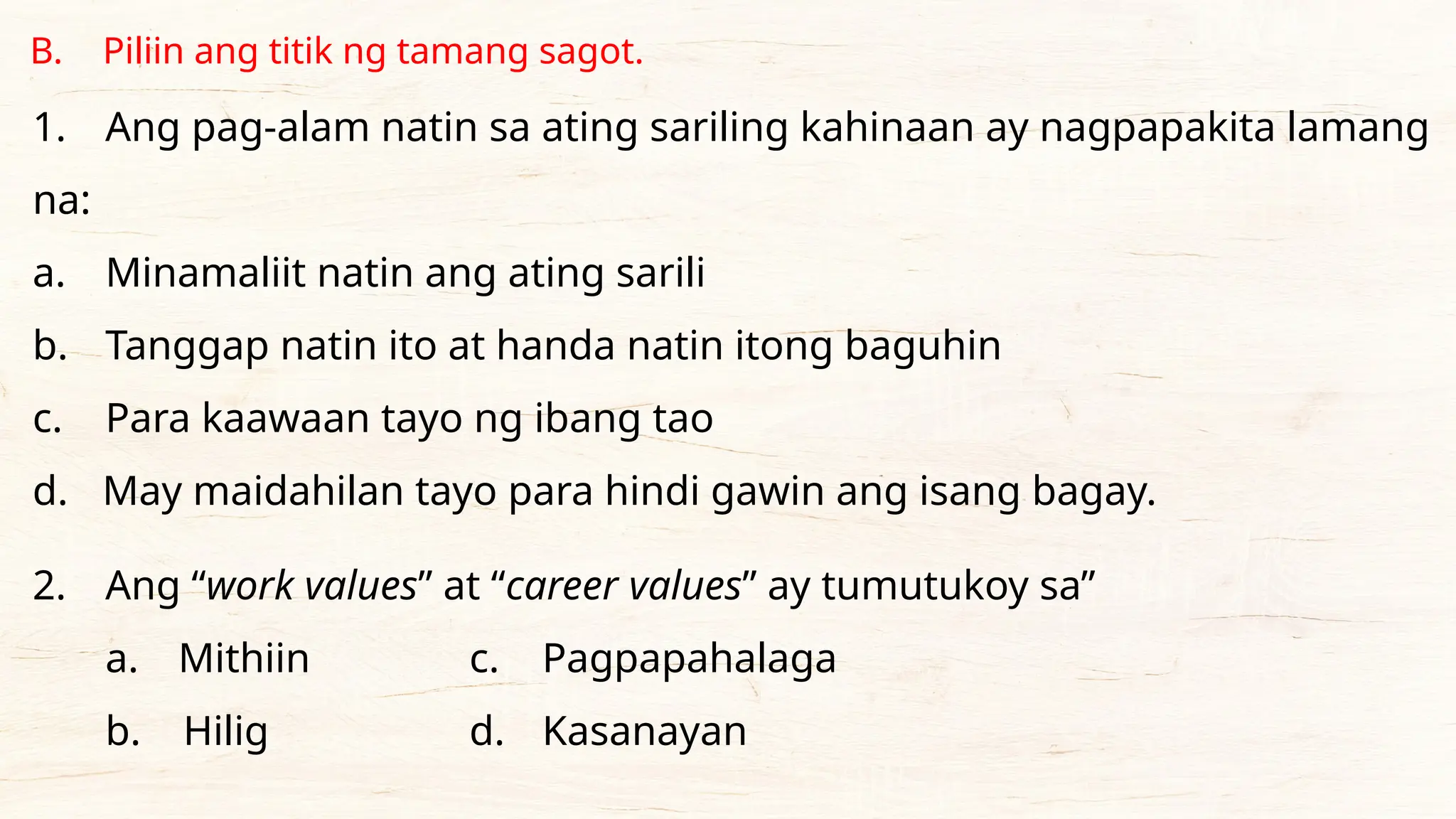 MGA PANSARILING SALIK SA PAGPILI NG TRACK NA AKADEMIKO TEKNIKAL MGA PANSARILING SALIK SA PAGPILI NG TRACK NA AKADEMIKO TEKNIKAL