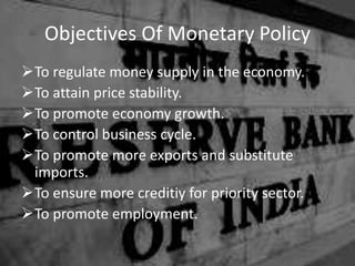 monetary policy | PPTX