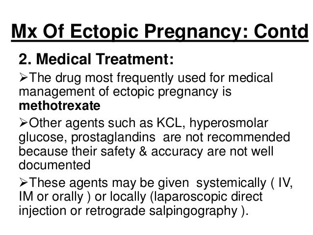 Methotrexate For Ectopic Pregnancy What To Expect