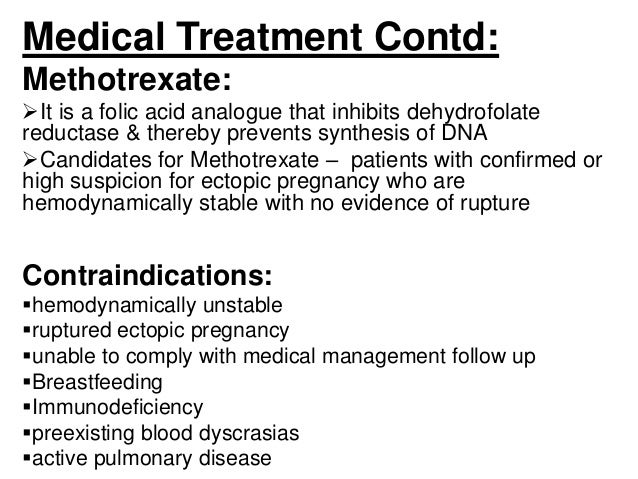 Methotrexate For Ectopic Pregnancy