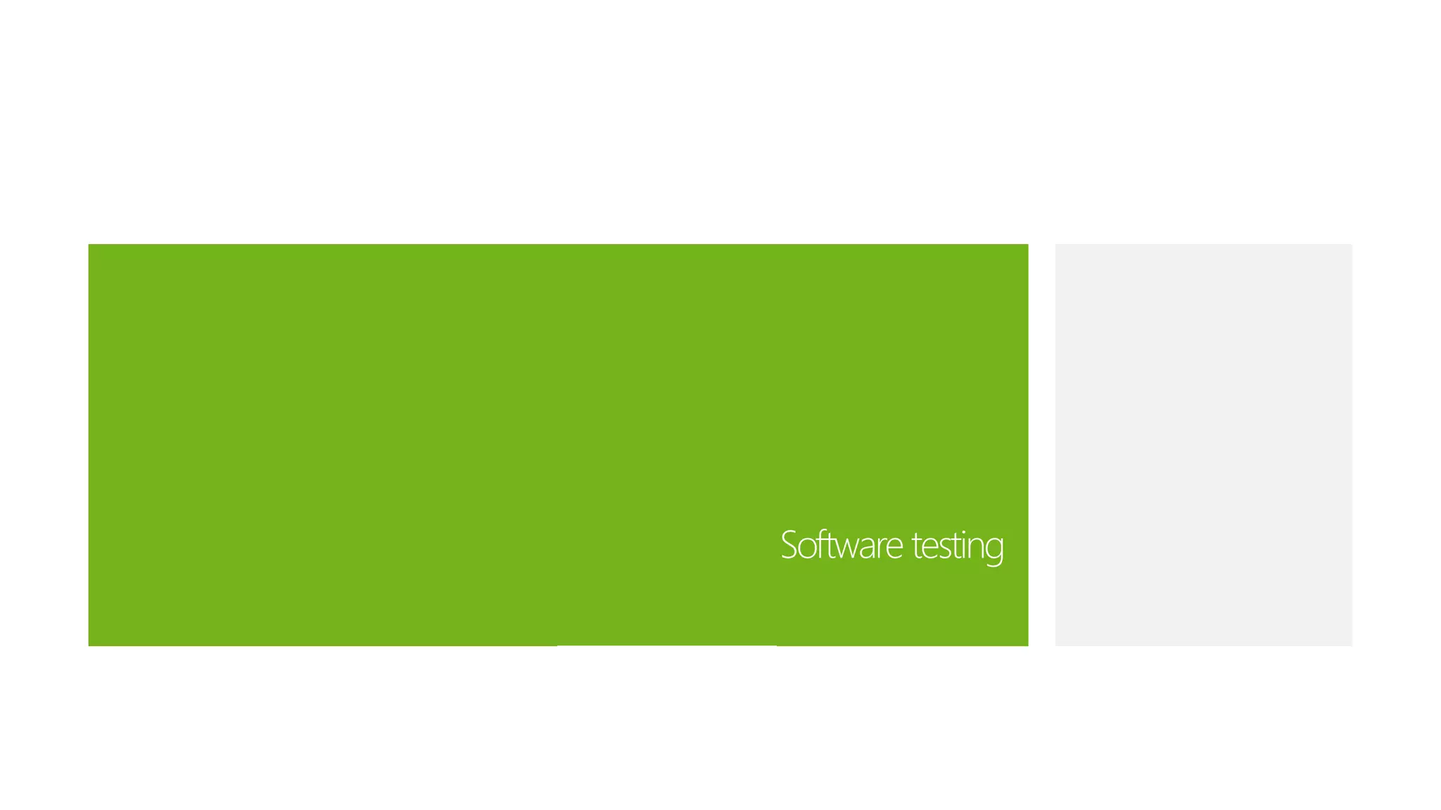 Software testing  