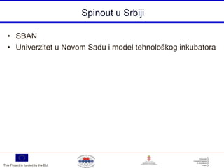 Spinout u Srbiji

  • SBAN
  • Univerzitet u Novom Sadu i model tehnološkog inkubatora




This Project is funded by the EU
 