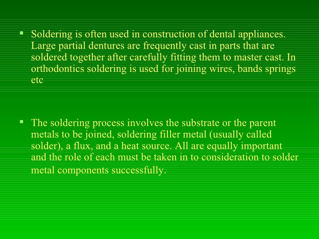 dental soldering