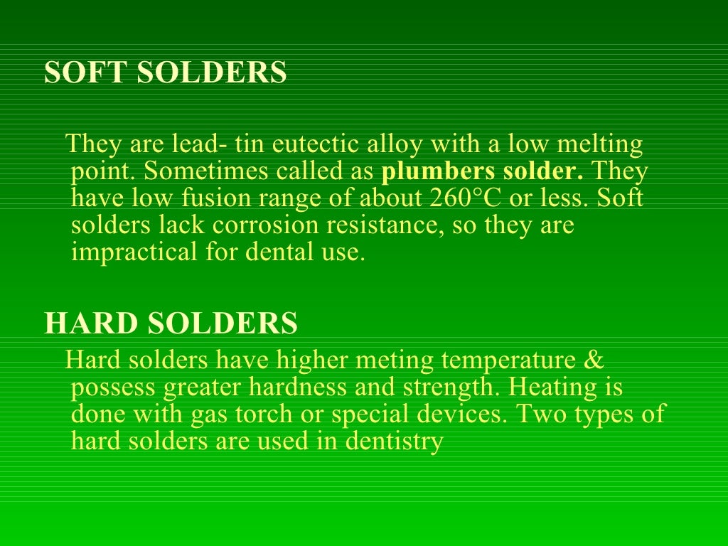 dental soldering