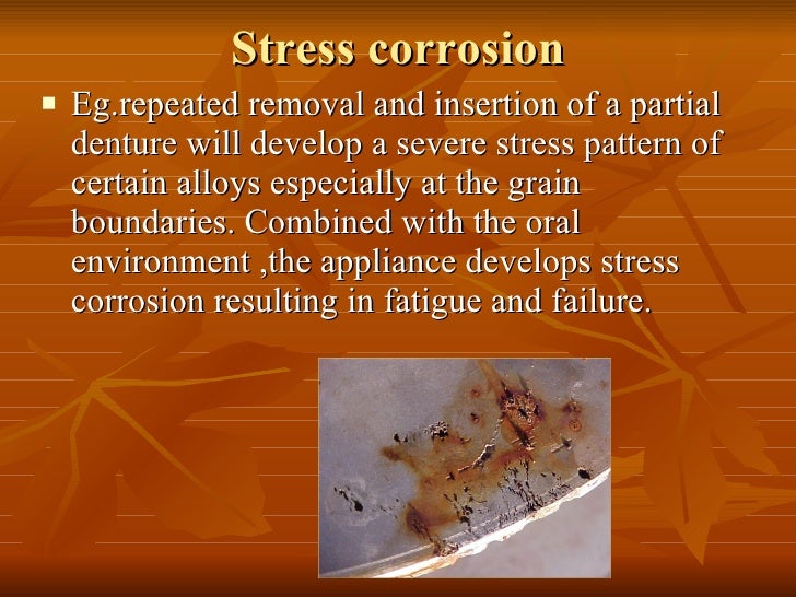 Tarnish and Corrosion in Dentistry