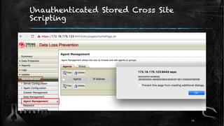 Unauthenticated Stored Cross Site
Scripting
45
 