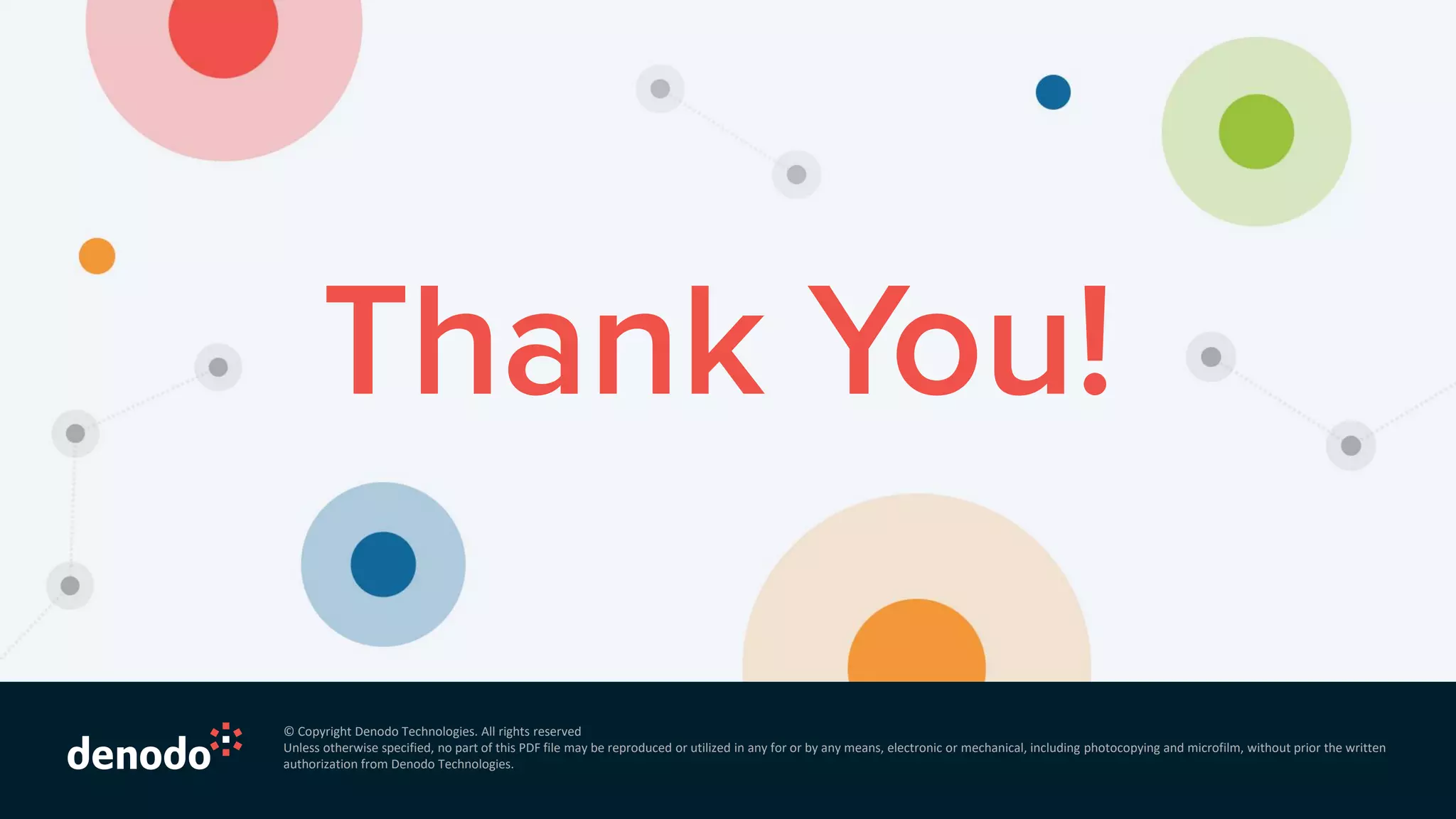 © Copyright Denodo Technologies. All rights reserved
Unless otherwise specified, no part of this PDF file may be reproduced or utilized in any for or by any means, electronic or mechanical, including photocopying and microfilm, without prior the written
authorization from Denodo Technologies.
 