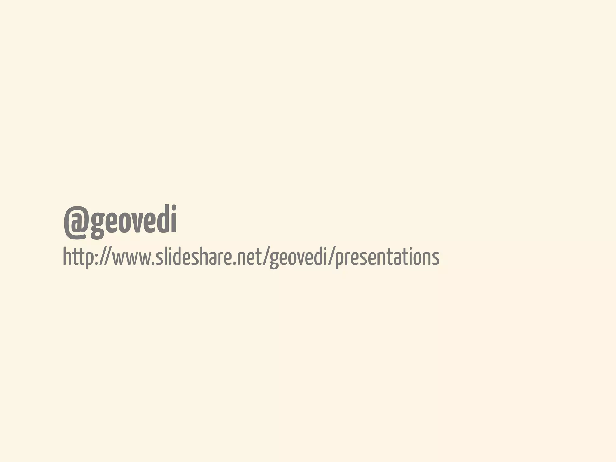 @geovedi
http://www.slideshare.net/geovedi/presentations
 