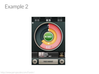 Example 2
http://www.perspecdev.com/Faster/
 
