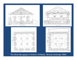 The Great Synagogue in Ostroh, Volhynia, Ukraine (drawings 1994)

 