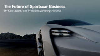 The Future of Sportscar Business
Dr. Kjell Gruner, Vice President Marketing Porsche
 