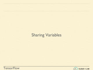 TensorFlow
Sharing Variables
 