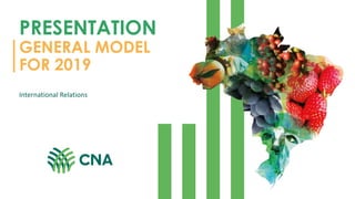 GENERAL MODEL
FOR 2019
PRESENTATION
International Relations
 