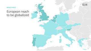 European reach
to be globalized
WHAT’S NEXT
15
 