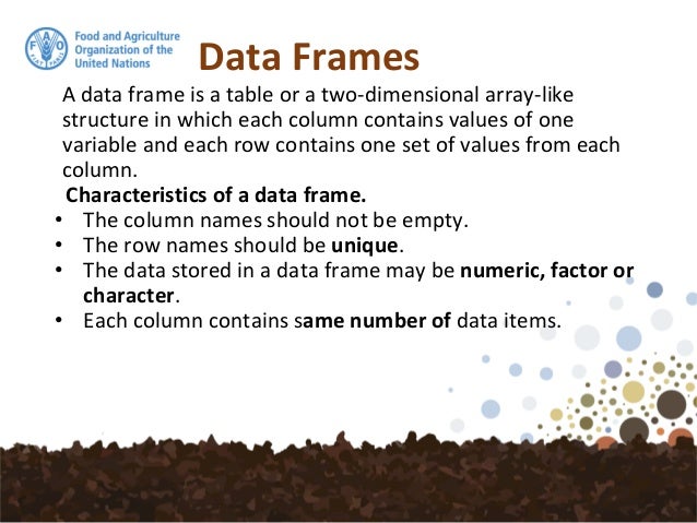 8. Vectors data frames