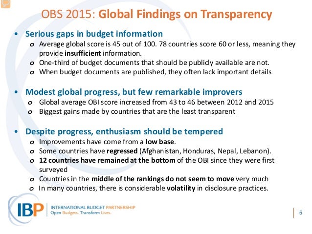 Fiscal Transparency What Does It Mean Today Elena Mondo Ibp