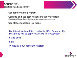 Embedded Android : System Development - Part II (HAL) | PDF