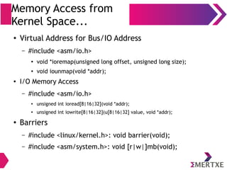Embedded Android : System Development - Part II (Linux device drivers ...