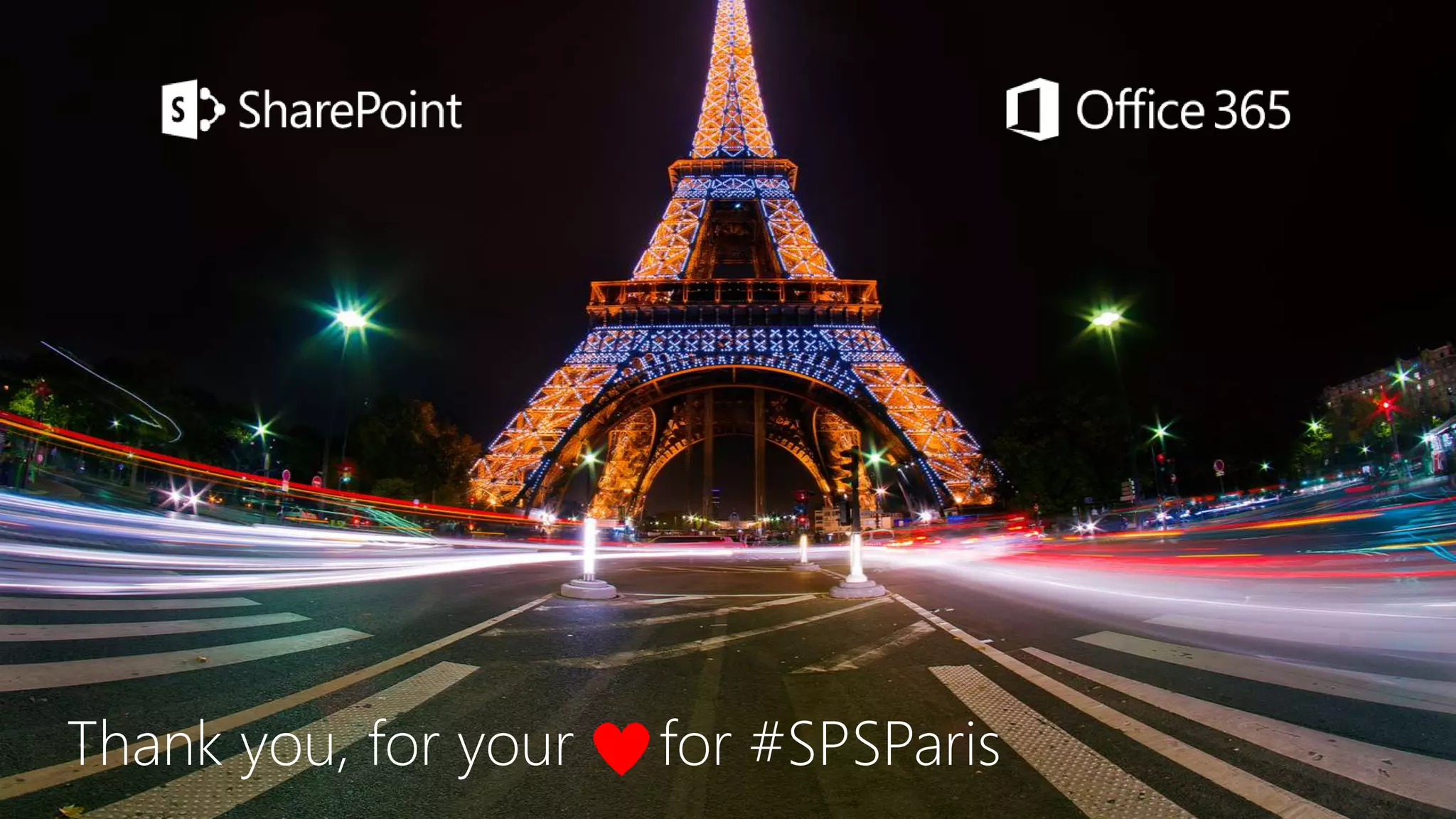 Thank you, for your for #SPSParis
 