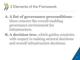 Towards an effective governance framework for infrastructure - Ronnie ...