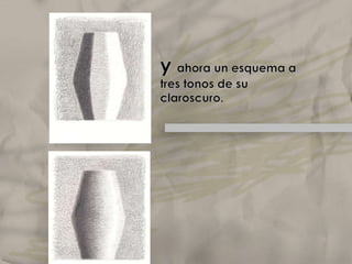 Aquí tenemos un volumen muy básico, que sin embargo produce sombras degradadas de límites poco nítidosElclaroscuro