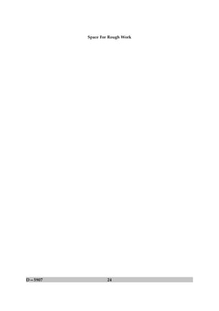 Space For Rough Work




D—5907            24
 