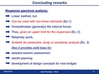 Multi Modal Response Spectrum Analysis Implemented in OpenSees | PDF