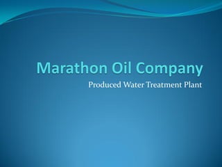 Produced Water Treatment Plant
 